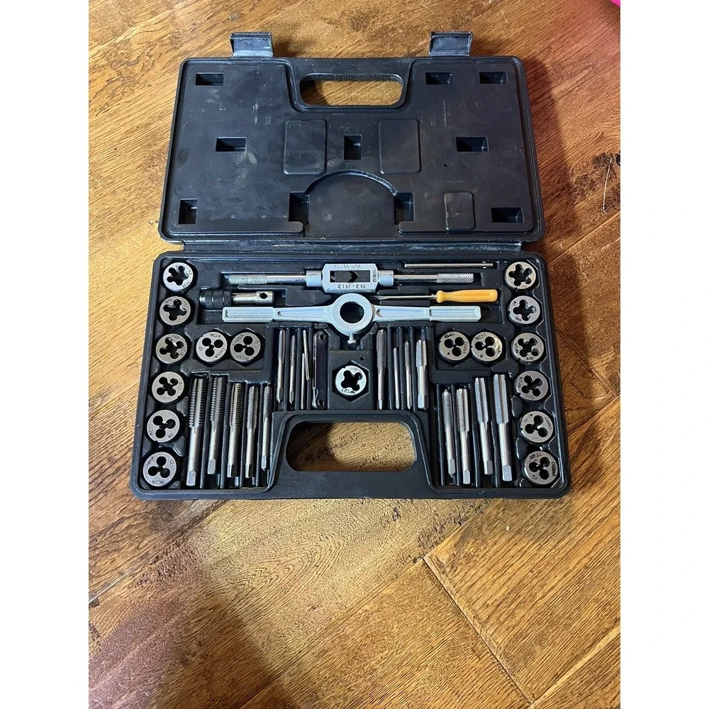PITTSBURGH?‎ Carbon Steel Metric Tap and Die Set, 40 Piece In Case